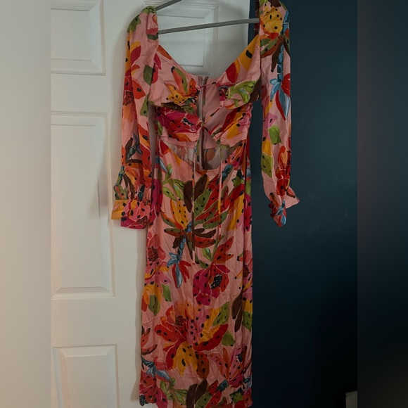 NWT Farm Rio Banana flower blush maxi size small - Picture 2 of 9